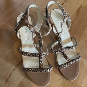 Authentic Chanel high heel sandal